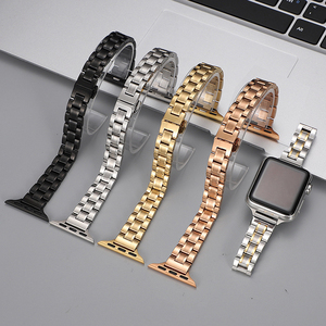 Correa de Reloj Inteligente de 14 mm, Lujosa y Moderna, Delgada, de Metal, Acero Inoxidable, para Reloj <span class=keywords><strong>Apple</strong></span> - Product Image 1