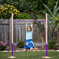 Équipement extérieur réglable Hauteur d'entraînement junior Barre de gymnastique horizontale à barre unique pour gymnase au sol