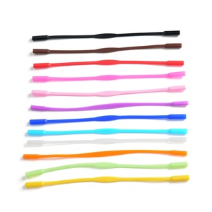 <span class=keywords><strong>Cordon</strong></span> en silicone antidérapant et anti-chute pour <span class=keywords><strong>lunettes</strong></span> d'enfants, avec crochets d'oreille, longueur 20 cm, motif uni, style enfant - Product Image 2