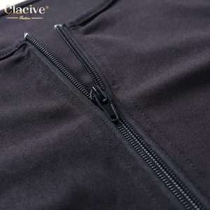delle donne Della Chiusura Lampo Nero Pantaloni di Cotone Set Maglia A Manica Lunga Pantaloni <span class=keywords><strong>Abbigliamento</strong></span> Abiti <span class=keywords><strong>Per</strong></span> Le <span class=keywords><strong>Signore</strong></span> - Product Image 6