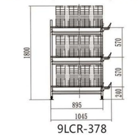 Nouvelle cage à poulets de chair de type H, entièrement automatique, moderne, à environnement contrôlé, multifonctionnelle, taille personnalisée pour