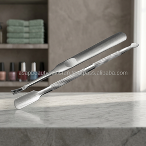 ASAP Profesional, Empujador de Cutículas de Acero de Doble Cara, Ecológico y Duradero, Raspador de Esmalte de Uñas, de Lujo, Recto - Product Image 2