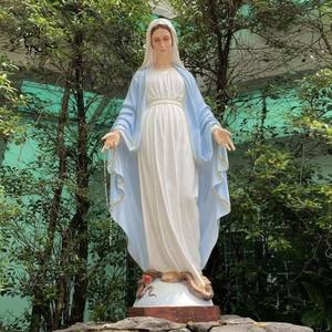 Estatuas Religiosas <span class=keywords><strong>Grandes</strong></span> <span class=keywords><strong>para</strong></span> Exteriores de Tamaño Personalizado, Escultura de la Virgen María en Mármol <span class=keywords><strong>para</strong></span> Jardín de Iglesia - Product Image 6