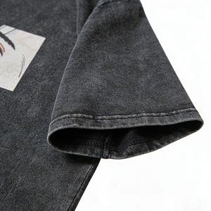 <span class=keywords><strong>T</strong></span>-<span class=keywords><strong>shirt</strong></span> décontracté pour homme 2023, style rétro vieilli, coupe oversize, 100 % coton, imprimé yeux d'anime <span class=keywords><strong>japonais</strong></span>, <span class=keywords><strong>streetwear</strong></span> hip-hop, coupe classique - Product Image 4