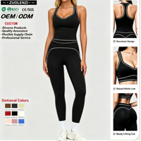 Ensemble de yoga 2 pièces en gros : Soutien-gorge de sport à maintien élevé et leggings taille haute moulants pour femme – Tenue de sport et fitness