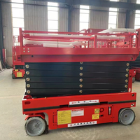 Plateforme élévatrice à ciseaux pour le nettoyage des fenêtres de 14 m, capacité de 660 livres, alimentée par batterie, pour la construction en extérieur, élévateur à ciseaux à haute portée