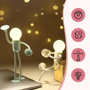 Lampe de nuit amusante en forme de sportif, à piles, pour chambre, salle de bain, couloir, cuisine, décorations de Noël - Product Image 4