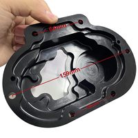 Kit de couvercles de moteur CNC Clarity pour Harley Touring 2007-2013, couvercles transparents de la came, du Derby, des culbuteurs et de la transmission, noirs
