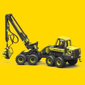 Xvol pemanen hutan 25 Ton kapasitas beban pemuat tongkat pemuat 8 roda pengangkut kayu hidrolik pemuat pemanen - Product Image 5