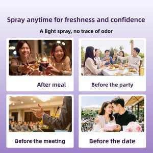 สเปรย์ฉีดปากสมุนไพรสีขาว ช่วยลดแบคทีเรีย ให้ลมหายใจสดชื่น พกพาสะดวก ใช้ในกรณีฉุกเฉิน สเปรย์ทำความสะอาดช่องปาก - Product Image 5