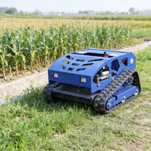 Robot désherbeur tout-terrain pour pentes, tondeuse à gazon industrielle DIY, télécommandée, autopropulsée, sur chenilles, avec surveillance à distance - Product Image 2