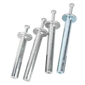 1/4 "X 1-1/4"/ M6 * 40/ M6 * 50 zinco liga chapeado galvanizado martelo movimentação Pin Metal prego na âncora