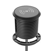 Prise de courant britannique d'usine avec chargeur sans fil pour téléphone portable prise de courant de type C prise montée sur bureau pour le bureau
