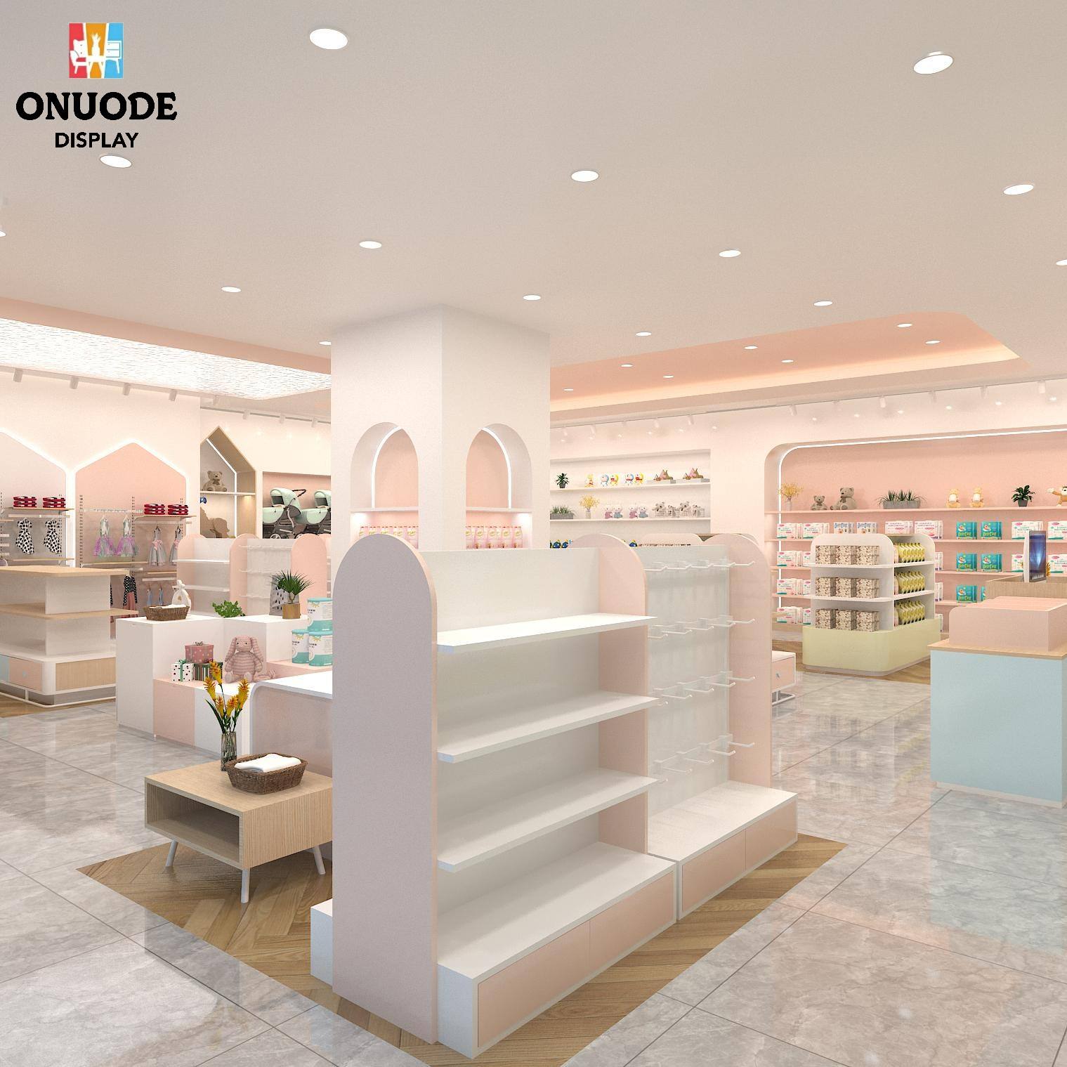 Best Selling Custom Baby Shop Design Modern Eco-Friendly Fixtures