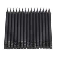 Crayons de golf courts pré-affûtés de 10 cm, crayons en bois noir HB avec gomme, mini crayons de poche, crayons promotionnels personnalisés