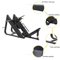 DINUO Promotion Machine Combinée Leg Press et Hack Squat à 45 Degrés à Charge Libre pour Salle de Sport Commerciale et Centre de Fitness, Charge Maximale Utilisateur 400kg