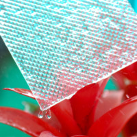 Plaques de prisme en polycarbonate à haute transmission lumineuse et à diffusion lumineuse pour les panneaux de couverture des éclairages LED