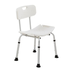 Chaise de bain en alliage d'aluminium KJT501 avec dossier en forme de U et pieds antidérapants pour personnes âgées et femmes enceintes, utilisation dans la salle de bain et la douche - Product Image 2