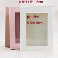 Boîte en papier simple multicolore pour bijoux colliers lunettes montres estampage emballage cadeau