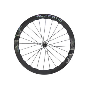Llantas de bicicleta de carretera Hulda de fibra de carbono 700C, ligeras, tubulares, delanteras y traseras - Product Image 2