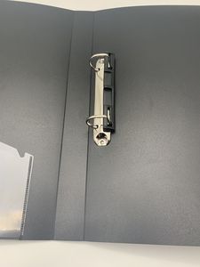 <span class=keywords><strong>Classeur</strong></span> à 2 anneaux en PP noir <span class=keywords><strong>rigide</strong></span>, fournitures de bureau personnalisées, format <span class=keywords><strong>A4</strong></span>, dossier de fichiers en PP - Product Image 4