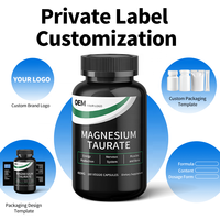 Fabricant de capsules de taurate de magnésium à faible MOQ, MOQ flexible, lancement rapide, certifié cGMP COA, pour les propriétaires de nouvelles marques