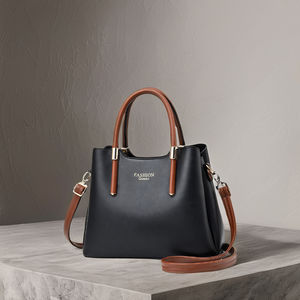 Phụ nữ sang trọng giản dị Totes PU da Crossbody Túi thiết kế chất lượng cao Vai Messenger Ví dây rút đóng cửa kích thước lớn - Product Image 4