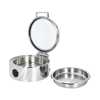 Chauffe-Plat Électrique Professionnel en Acier Inoxydable 6L Rond pour Buffet – Idéal Hôtels & Restaurants