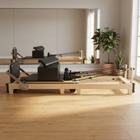 Reformer de Pilates professionnel pliable en bois d'érable avec conception OEM/ODM pour studio de Pilates et yoga & fitness à domicile