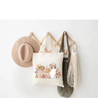 Sac en toile de coton de grande capacité fourre-tout réutilisable avec logo imprimé personnalisé publicitaire avec logo personnalisé pour le shopping