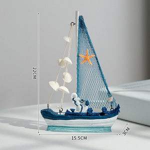 Modelos de Veleros Ecológicos al por Mayor HYG08, Adornos de Escritorio con Temática Náutica de Madera Tallada para Decoración de Habitaciones - Product Image 6