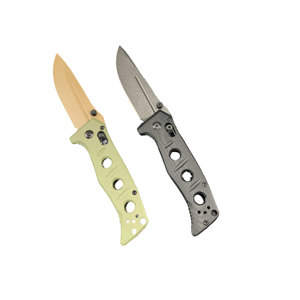 Cuchillo Plegable de Acero Inoxidable de Alta Calidad con Hoja Dentada para Camping, Caza y Actividades al Aire Libre, con Mango G10, OEM - Product Image 1