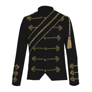 Traje de Cantante Medieval en Blanco y Negro, Traje de <span class=keywords><strong>Rockero</strong></span> con Lentejuelas, Disfraces de Halloween a la Moda para Hombre - Product Image 1