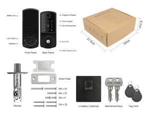 Cerradura Inteligente TTLock para Apartamentos <span class=keywords><strong>AirBnB</strong></span>, Compatible con el Sistema TTHotel, Métodos de Desbloqueo con Llaves, Huella Dactilar, Tarjeta y Código - Product Image 5