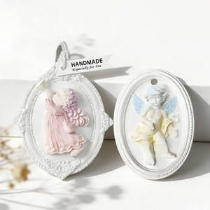 Molde de silicona para aromaterapia, yeso, velas caseras, jabón artesanal, piedra difusora y adornos de yeso, con diseño de moldes colgantes para <span class=keywords><strong>goteo</strong></span>. - Product Image 3