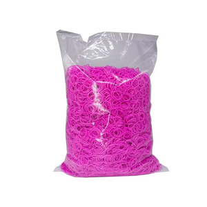 Élastiques en caoutchouc naturel couleurs arc-en-ciel pour bracelets tissés - Sac de recharge 1kg - Kit de loisirs créatifs DIY de haute qualité et sûr pour la fabrication de jouets - Usine OEM - Product Image 3