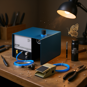 Grabador neumático de 80W y 2800 rpm, herramienta para joyería, máquina de grabado de metal para bricolaje - Product Image 2