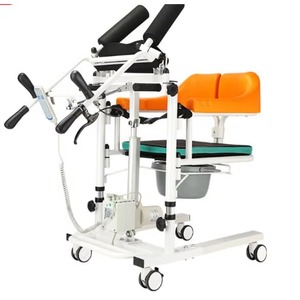 Hot Sale Manual Patient Transfer Chair Lifting Chair with Commode for Handicapped Elderly Paralyzed Disabled People - Product Image 4
