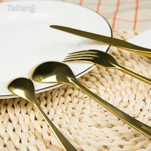 Taitang Hotel de oro de la boda <span class=keywords><strong>cuchillo</strong></span> <span class=keywords><strong>y</strong></span> <span class=keywords><strong>tenedor</strong></span> <span class=keywords><strong>juego</strong></span> de cubiertos de acero inoxidable de lujo cubiertos - Product Image 2