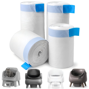 Replaced Trash Bags-6 Rolls 120 Packs ELS PET <b>Cat</b> <b>Litter</b> Box Waste Bag for ELS PET Automatic Self-Cleaning <b>Cat</b> <b>Litter</b> Box - Product Image 1