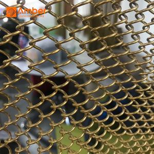 <span class=keywords><strong>Cortinas</strong></span> de Malla Metálica Decorativas <span class=keywords><strong>para</strong></span> Gabinetes de Pared, Duraderas y de Venta Caliente, en Acero Inoxidable, Cobre y Aluminio - Product Image 1
