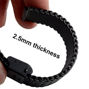 <span class=keywords><strong>Bracelet</strong></span> de <span class=keywords><strong>montre</strong></span> en <span class=keywords><strong>maille</strong></span> <span class=keywords><strong>milanaise</strong></span> à dégagement rapide 0.8mm pour hommes <span class=keywords><strong>Bracelet</strong></span> en métal de ceinture en acier inoxydable <span class=keywords><strong>Bracelet</strong></span> épais de 2.5mm 18mm 20mm 22mm - Product Image 3