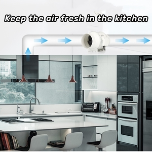 Hf125 Tùy Chỉnh Nhà Bếp Lưu Thông Fan Nhanh Chóng Thông Gió Xả Vắt, Tiếng Ồn Thấp, Chống Gỉ Và Chống Thấm Nước Fan Hâm Mộ - Product Image 5