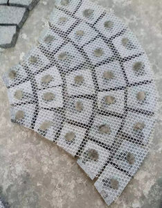 Pavés en granit gris G603 et G654 en forme de maille pour allée, pavés en granit pour l'extérieur, motif en forme d'éventail - Product Image 3