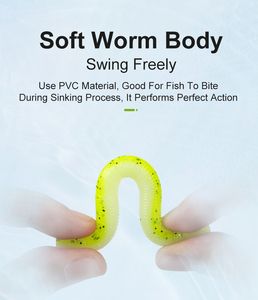 Señuelos blandos Kingdom Senko Worm de 100 mm y 75 mm, señuelos de plástico, señuelos blandos de precisión, señuelos de natación, señuelos Crankbait, señuelos <span class=keywords><strong>Trick</strong></span> Worms, señuelos Ned Rig para lubina - Product Image 4