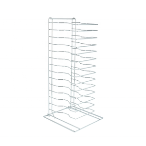 מתלה פיצה נירוסטה להתאמה אישית עם מסך ערמה דוכן פיצה מתכת עבור מסעדות מסחריות - Product Image 1