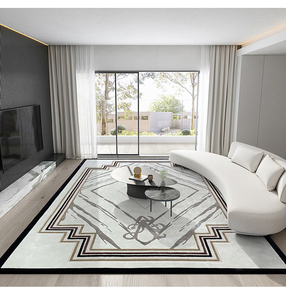 Tapis moderne fait main en laine, abstrait, rectangulaire, à poils coupés, lavable, adapté à un usage commercial, domestique ou de <span class=keywords><strong>bureau</strong></span> - Product Image 5