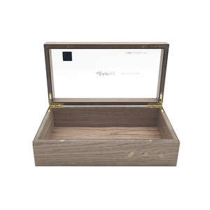 Boîte à thé en bois sur mesure 25,3x13,6x7,8cm, rectangulaire, artisanale, cadeau fait main pour le rangement du thé - Product Image 2