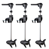 Moteur hors-bord électrique 480 watts 12v 2hp 65lbs sans balais CVT, moteur portable pour bateau gonflable, mini-moteur de bateau