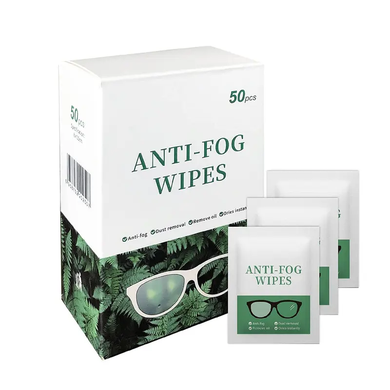 Manufacturer Cheap Price Optical Glasses Anti fog Wet Strength Paper Eyewear Anti fog Wipes for Eyeglasses